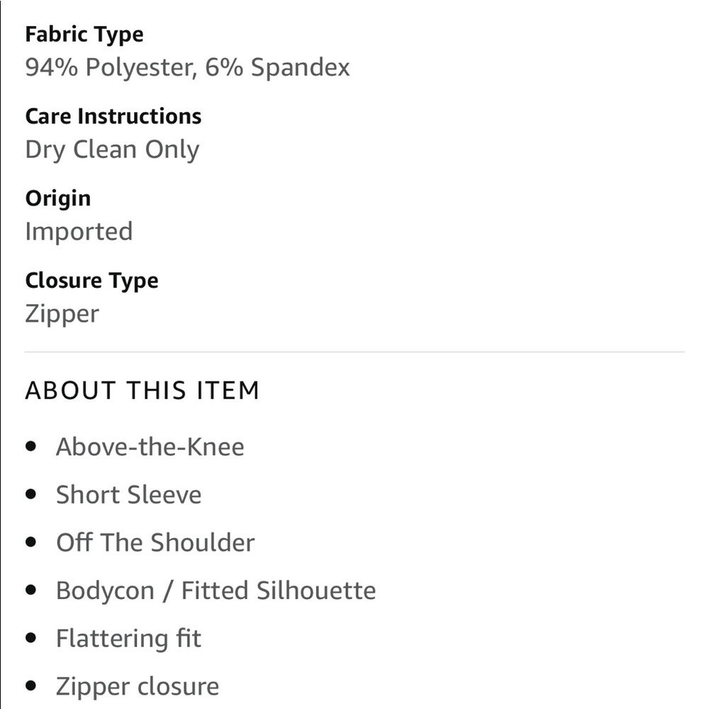 NWOT Calvin Klein Off the Shoulder Dress - Picture 8 of 8